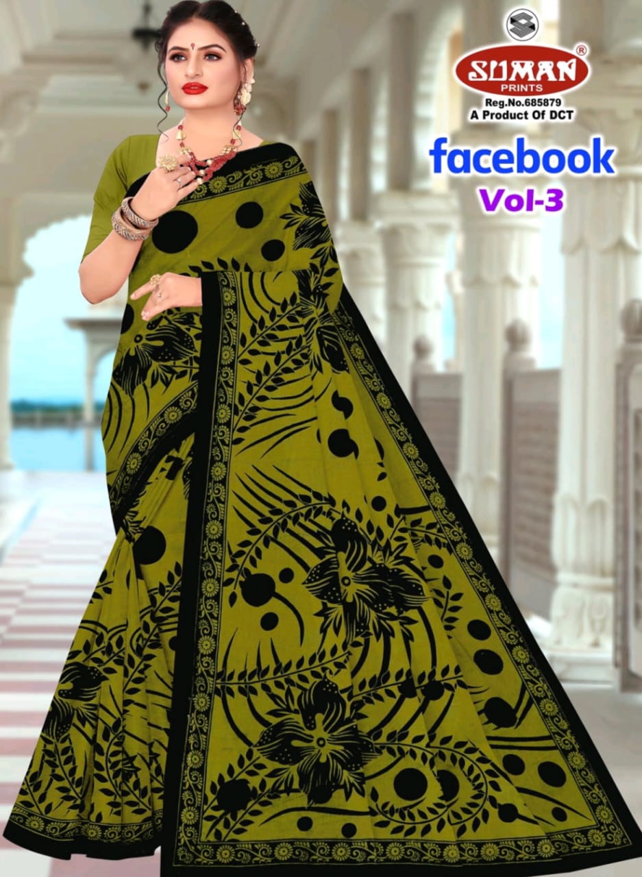 SUMAN FACEBOOK COTTON SAREE