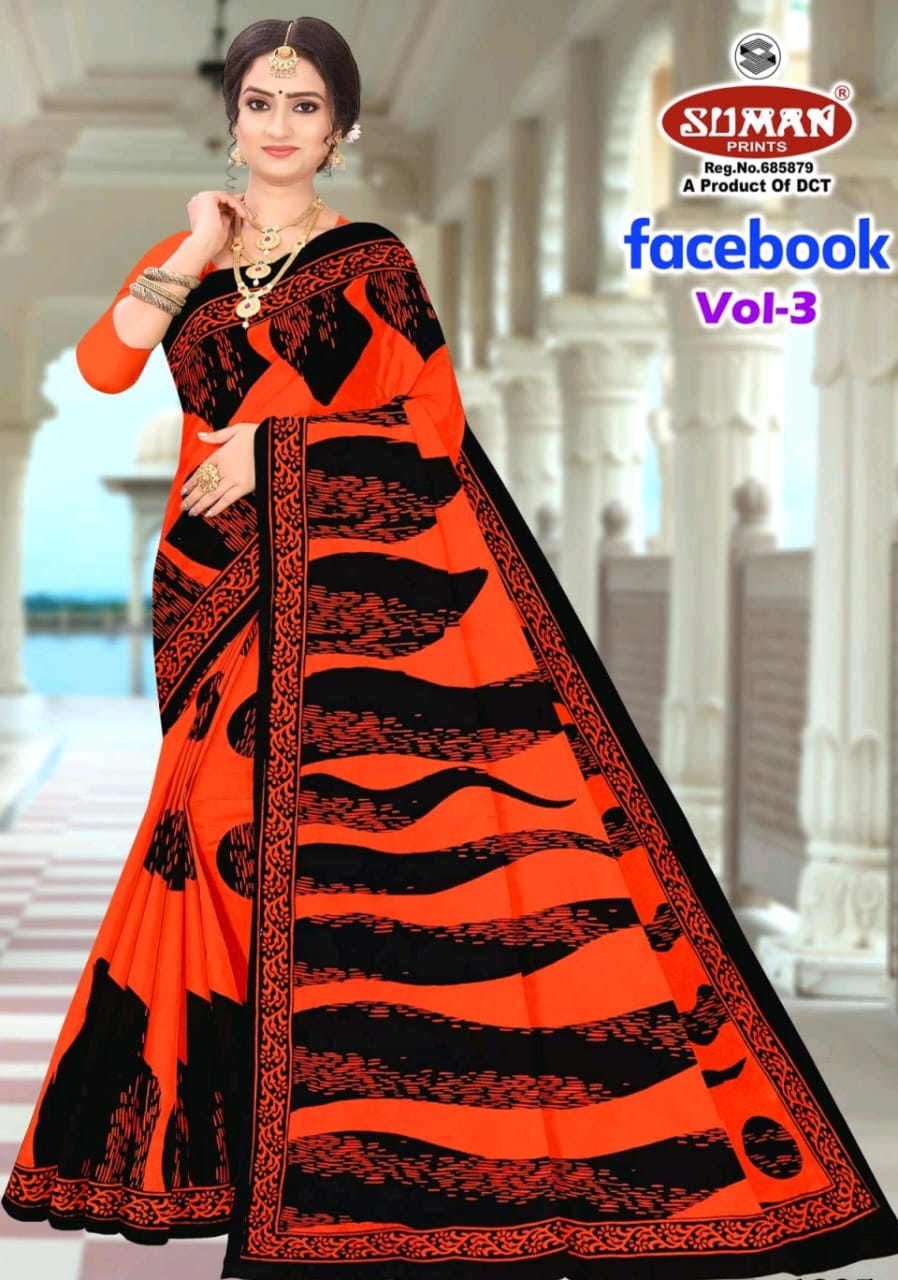 SUMAN FACEBOOK COTTON SAREE