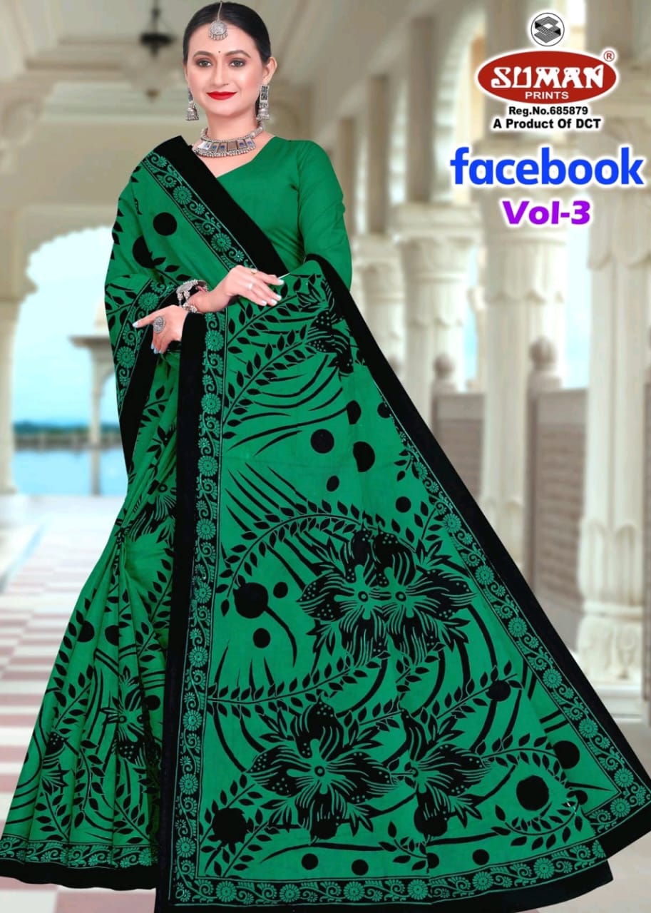 SUMAN FACEBOOK COTTON SAREE