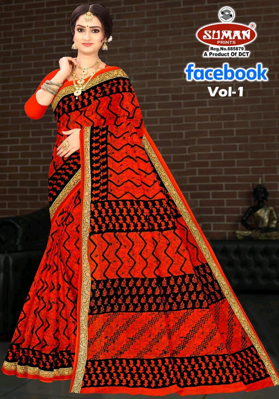 SUMAN FACEBOOK COTTON SAREE