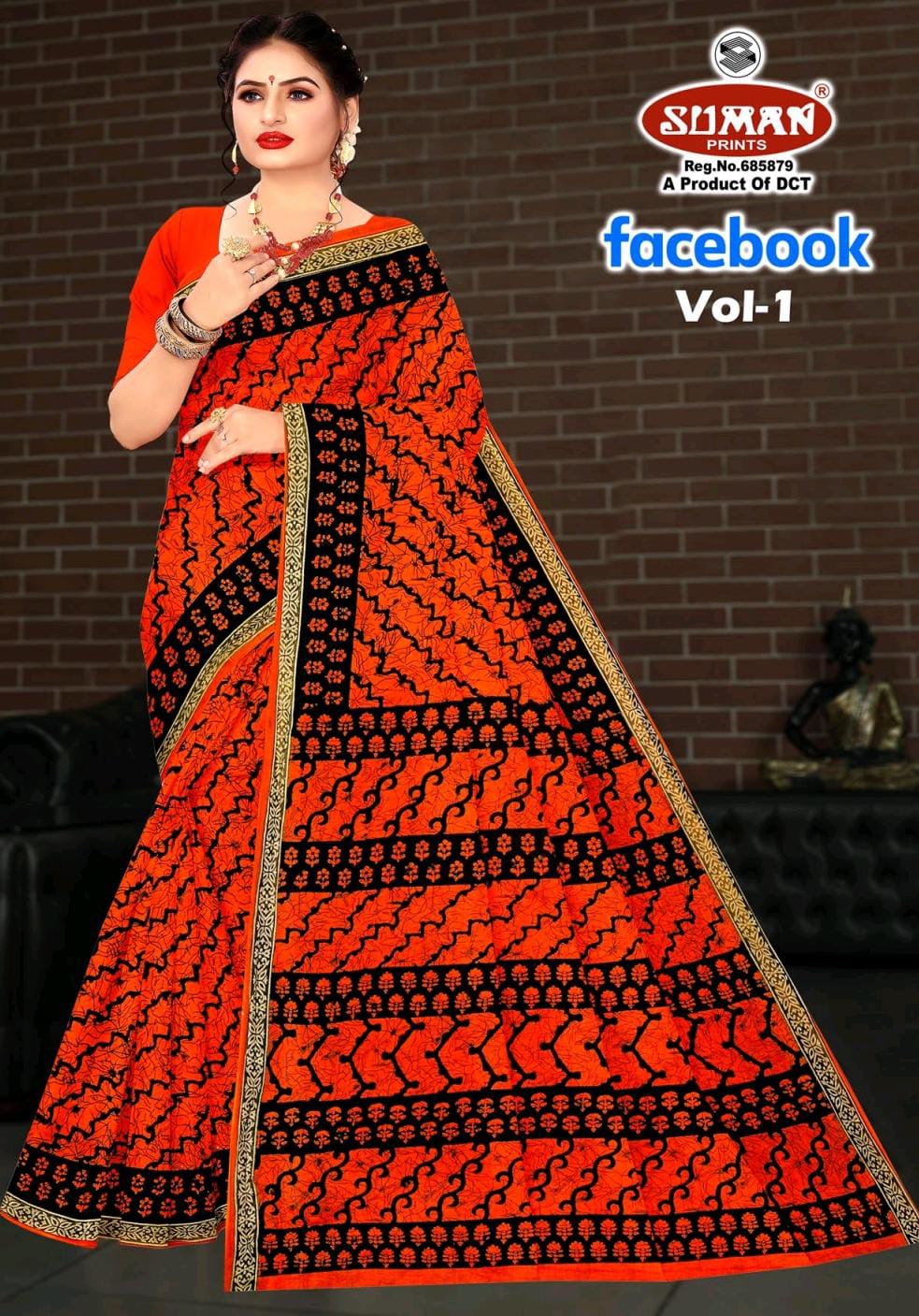 SUMAN FACEBOOK COTTON SAREE