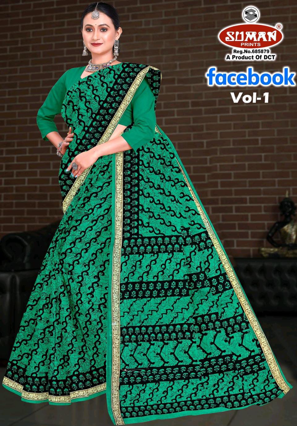 SUMAN FACEBOOK COTTON SAREE