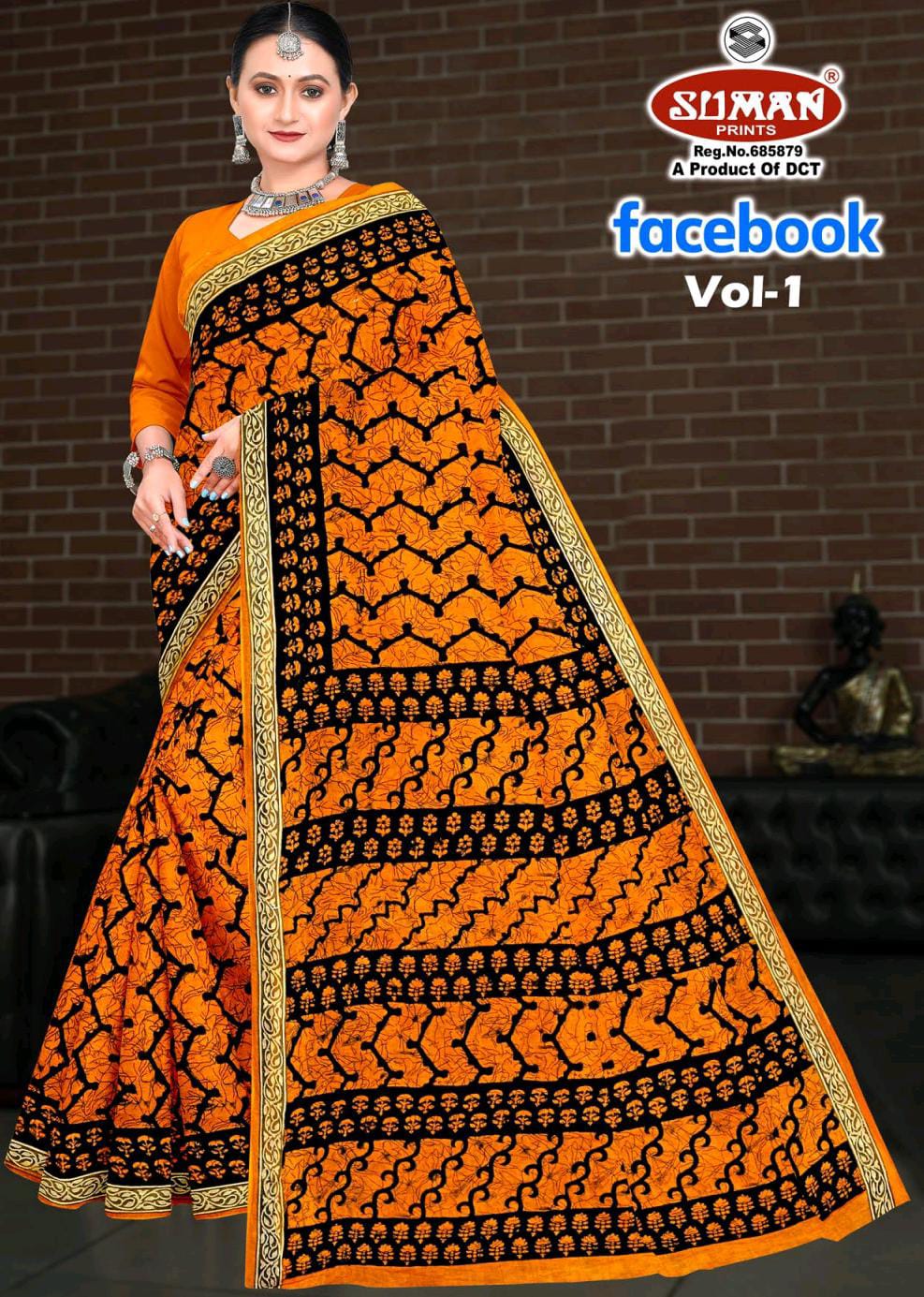 SUMAN FACEBOOK COTTON SAREE