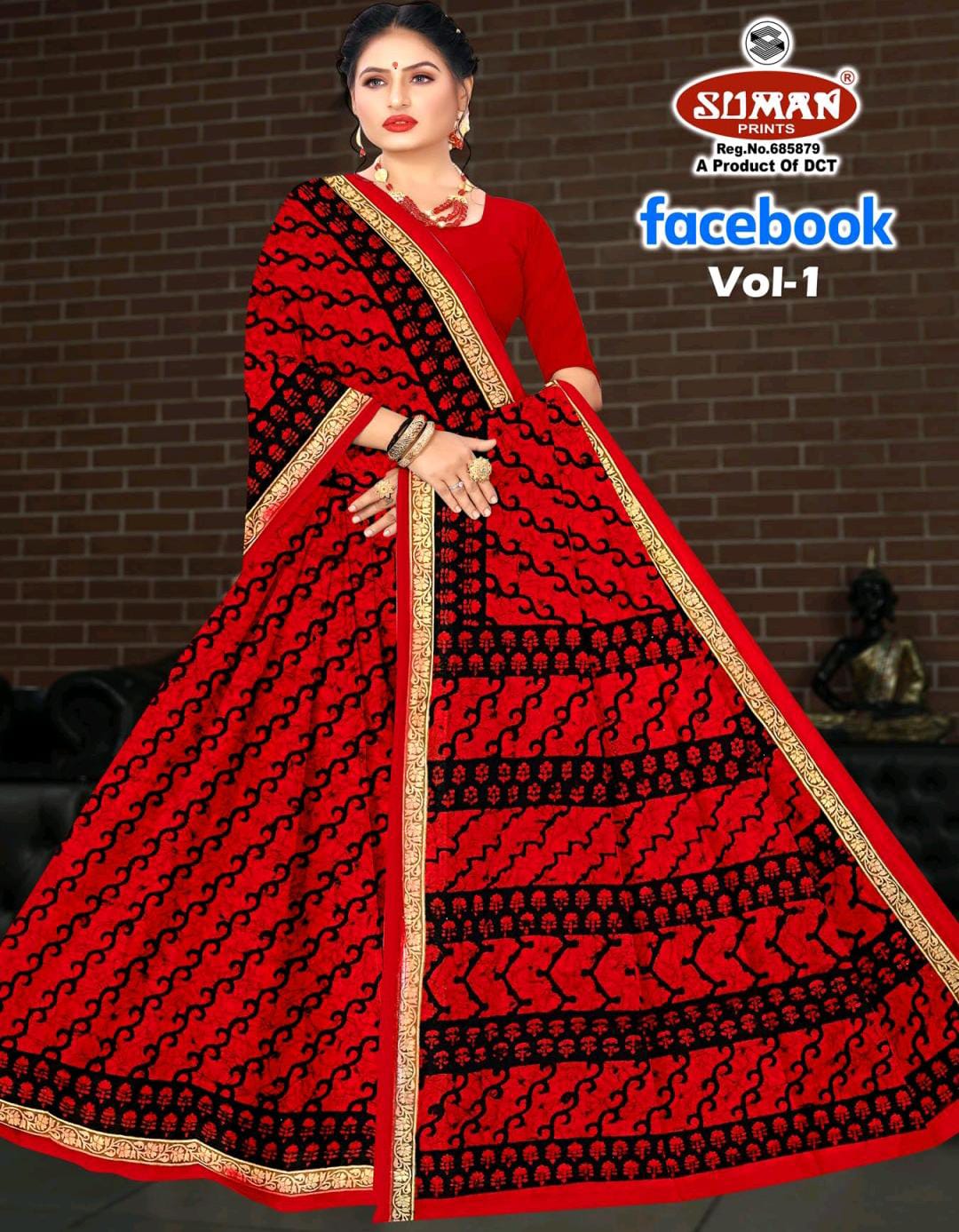 SUMAN FACEBOOK COTTON SAREE