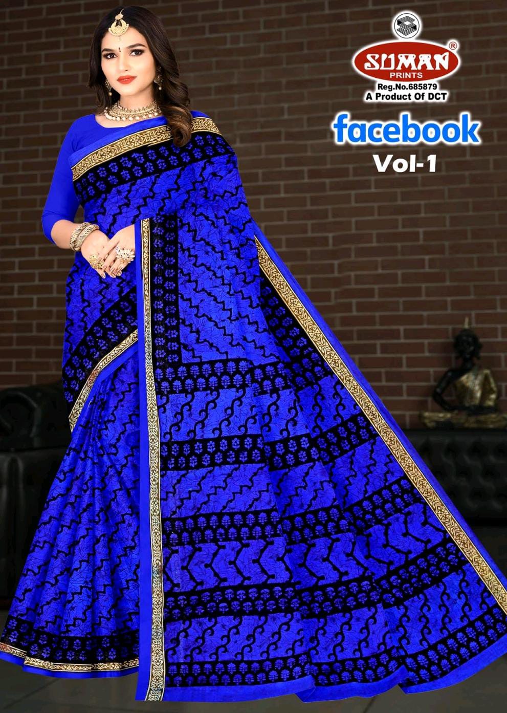 SUMAN FACEBOOK COTTON SAREE