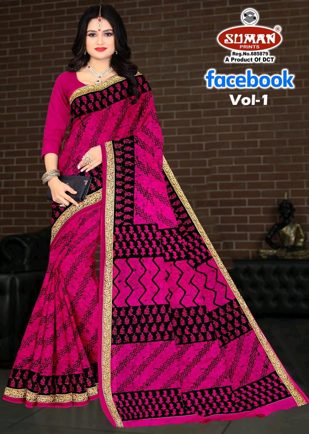 SUMAN FACEBOOK COTTON SAREE