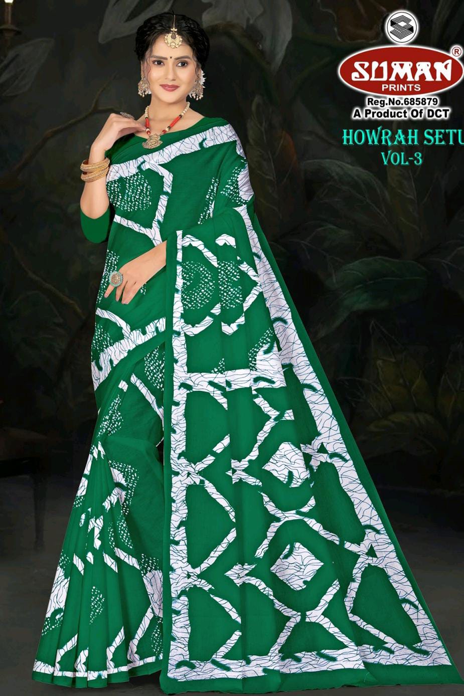 SUMAN HOWRAH SETU COTTON SAREE