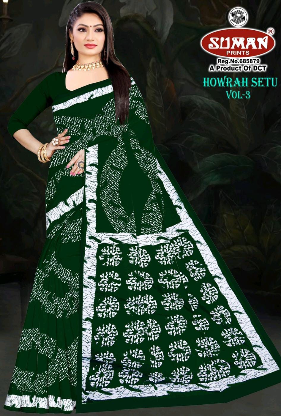 SUMAN HOWRAH SETU COTTON SAREE