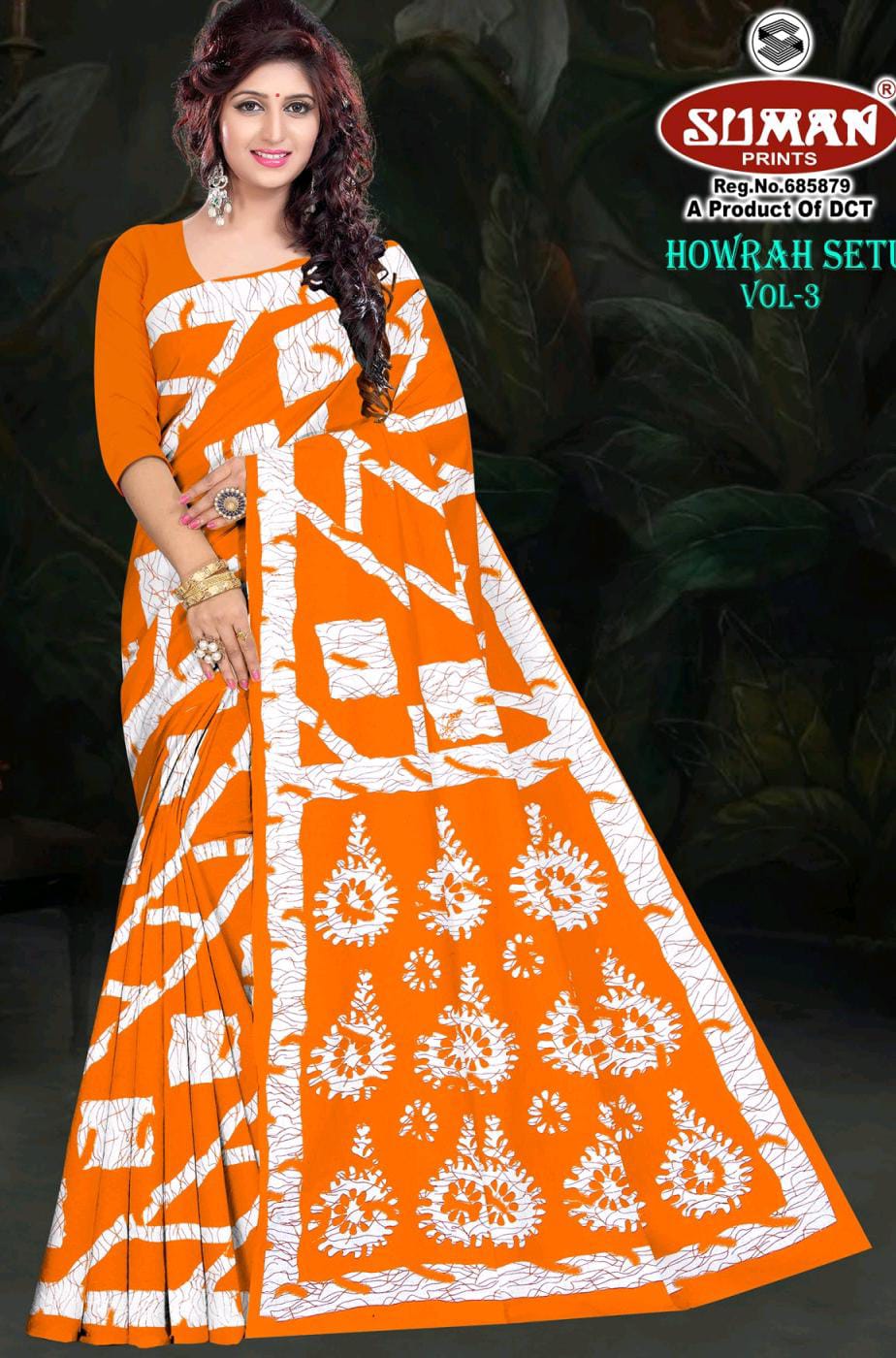 SUMAN HOWRAH SETU COTTON SAREE