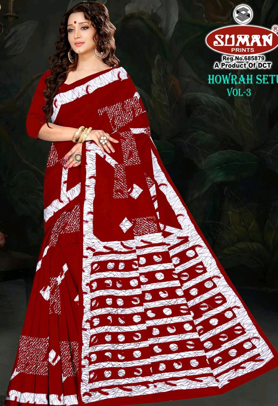 SUMAN HOWRAH SETU COTTON SAREE