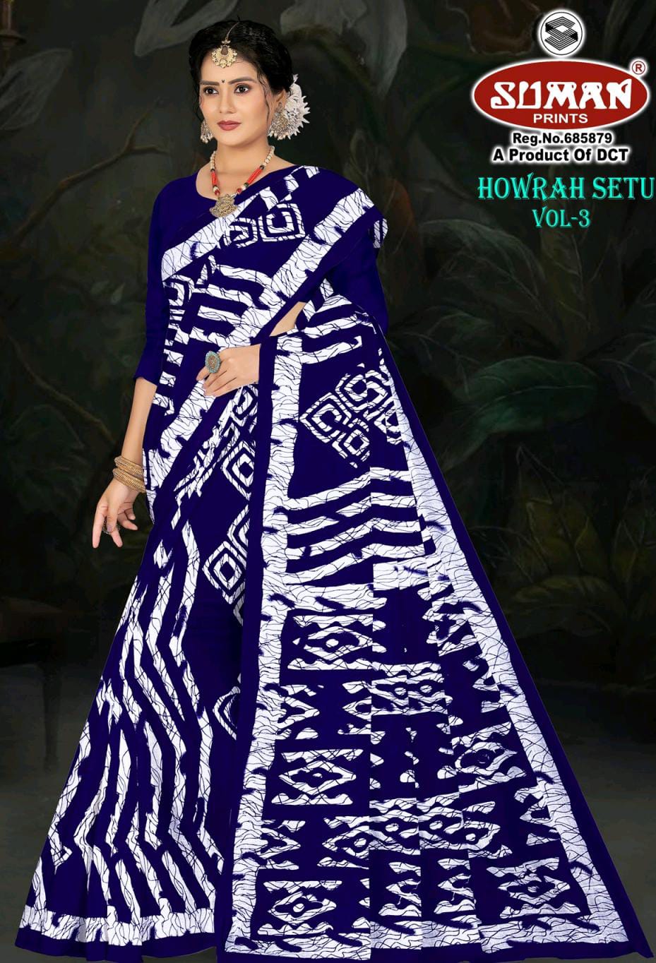 SUMAN HOWRAH SETU COTTON SAREE
