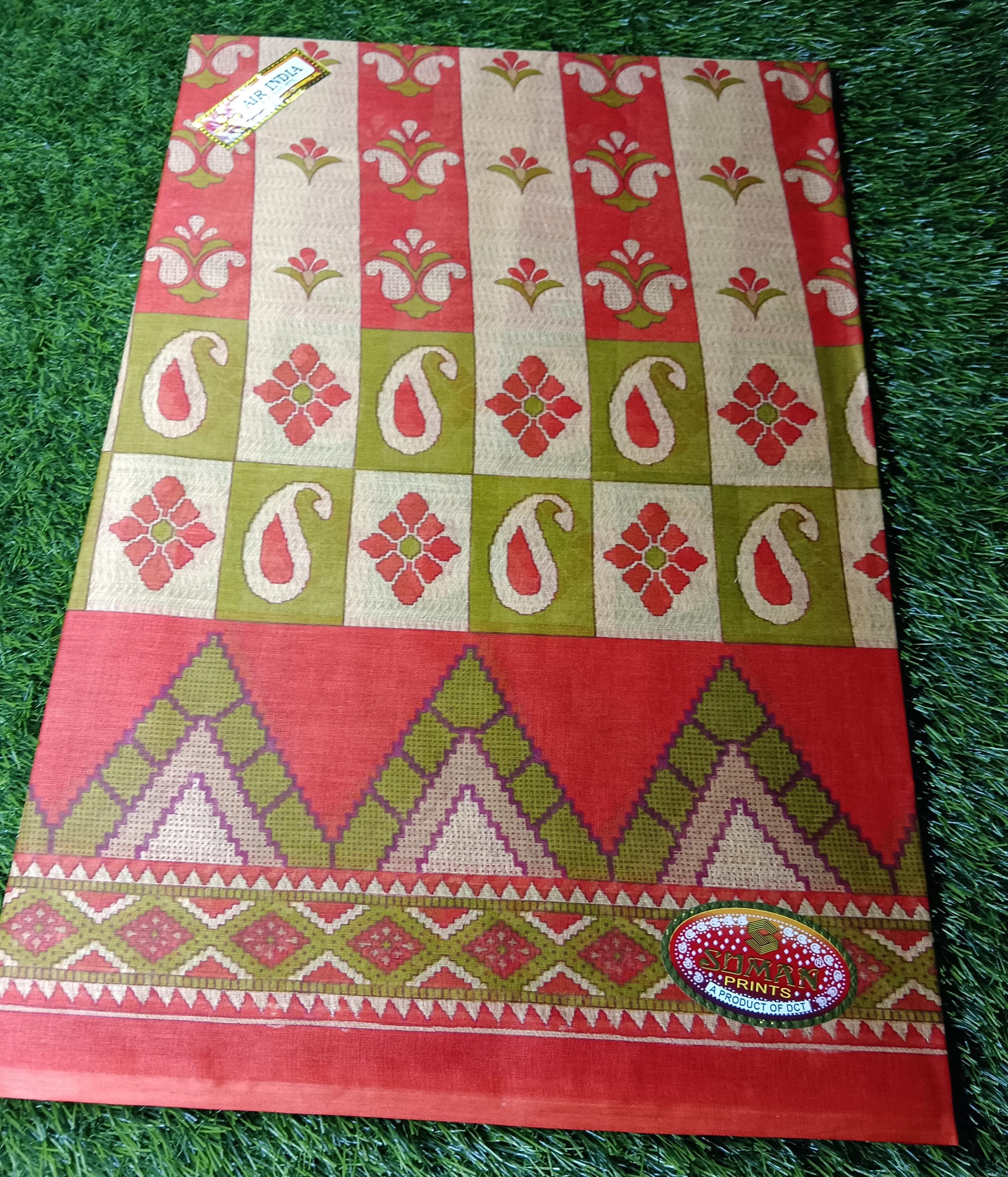 air india cooton saree