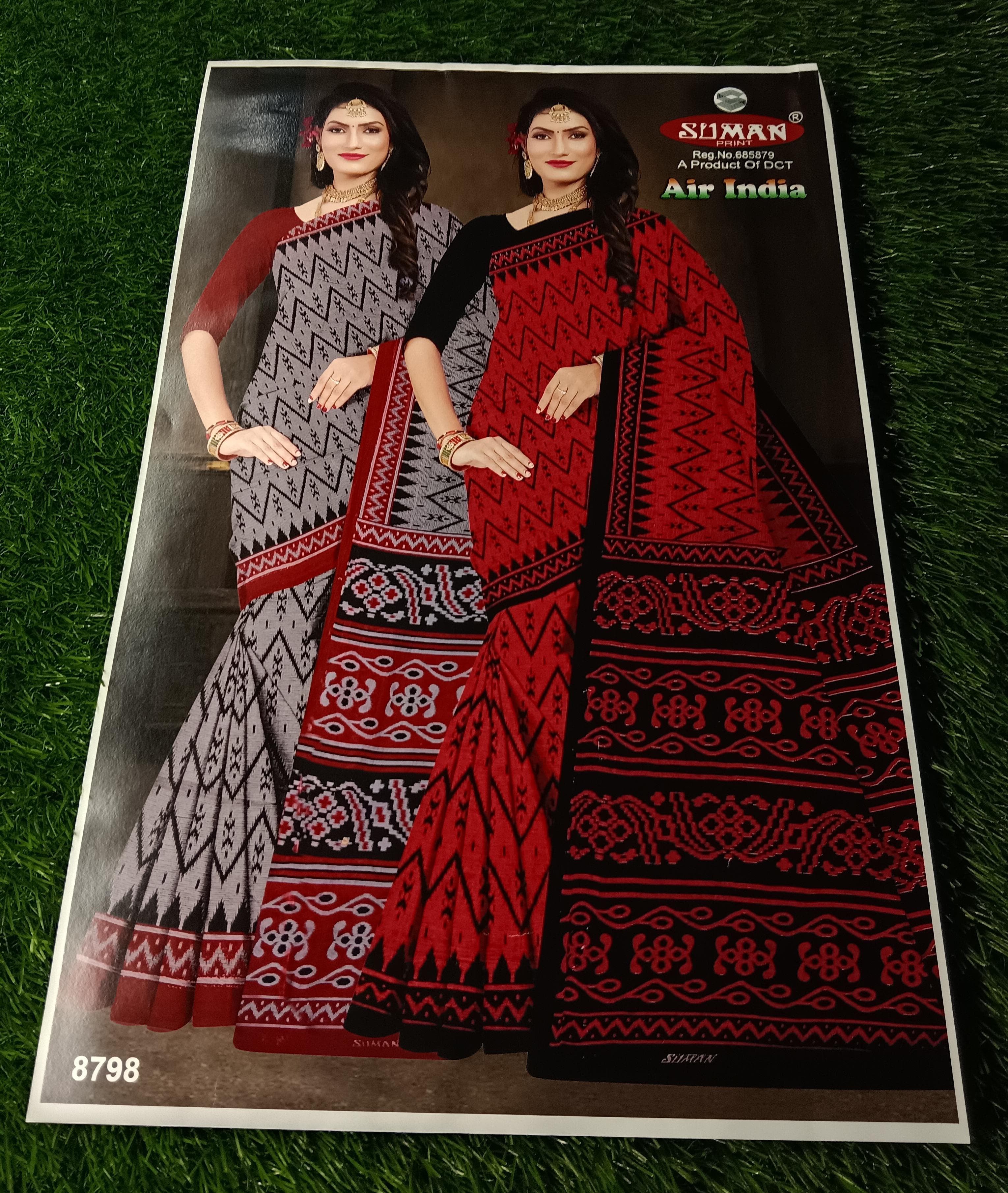 air india cooton saree