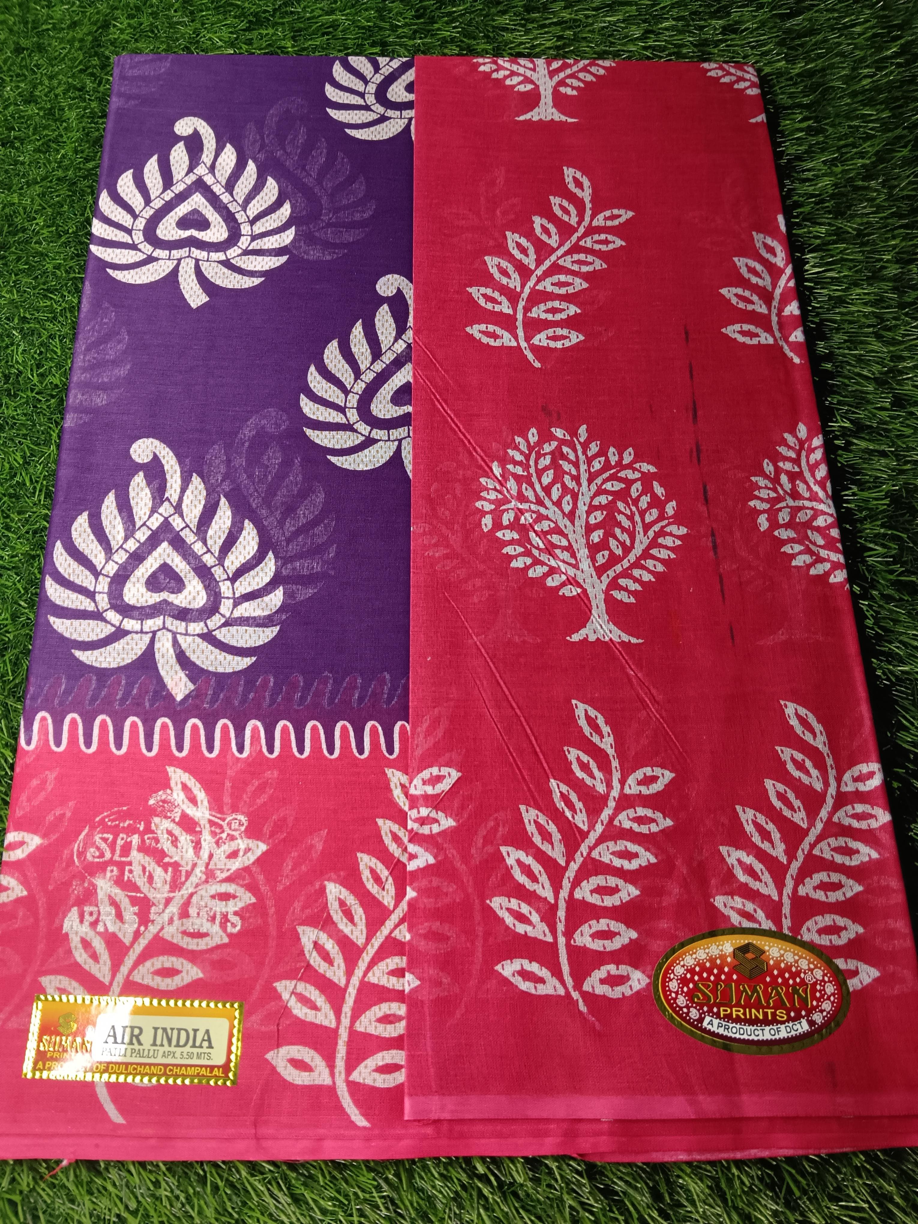 air india cooton saree