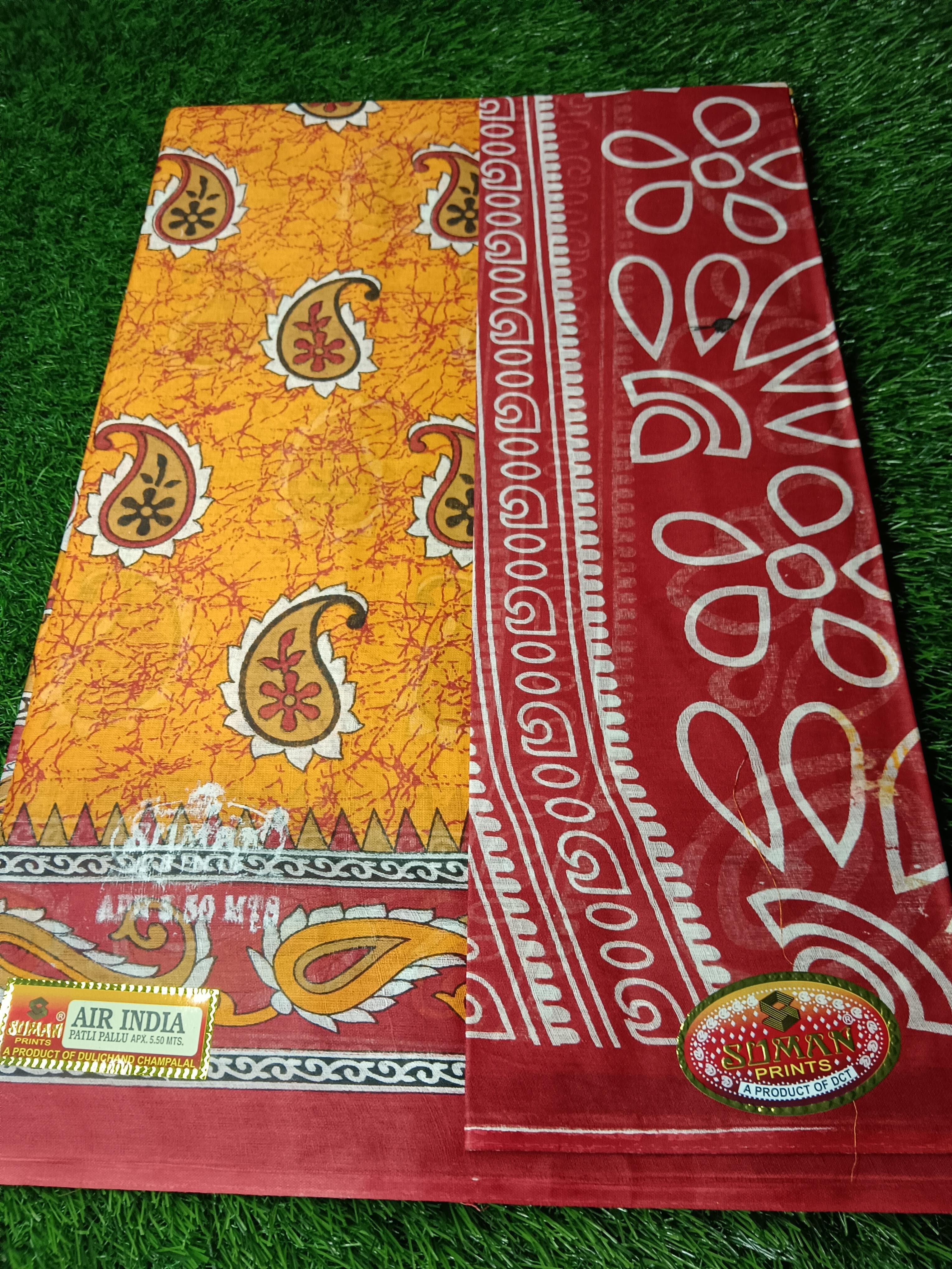 suman air india cooton saree