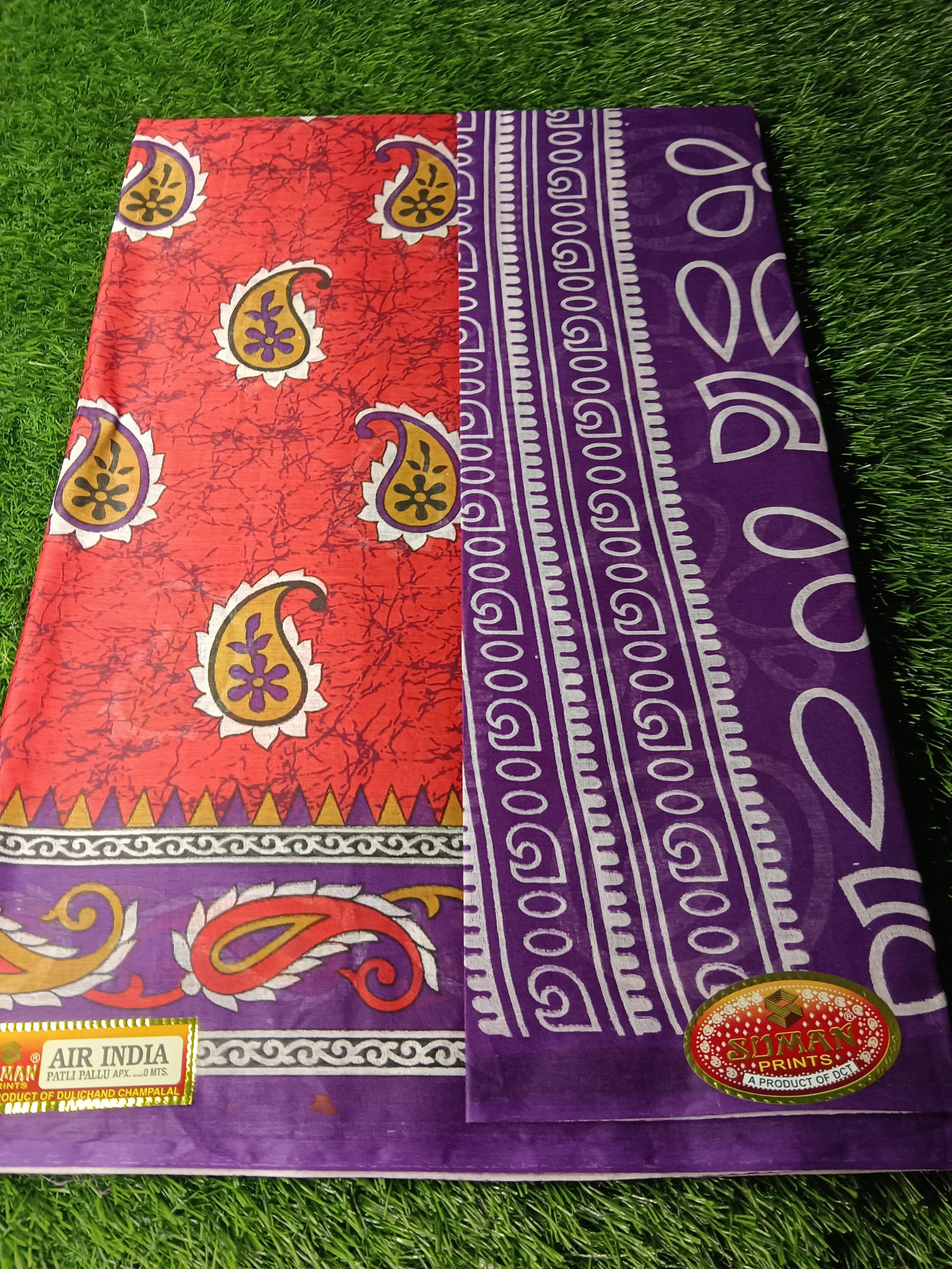 air india cooton saree