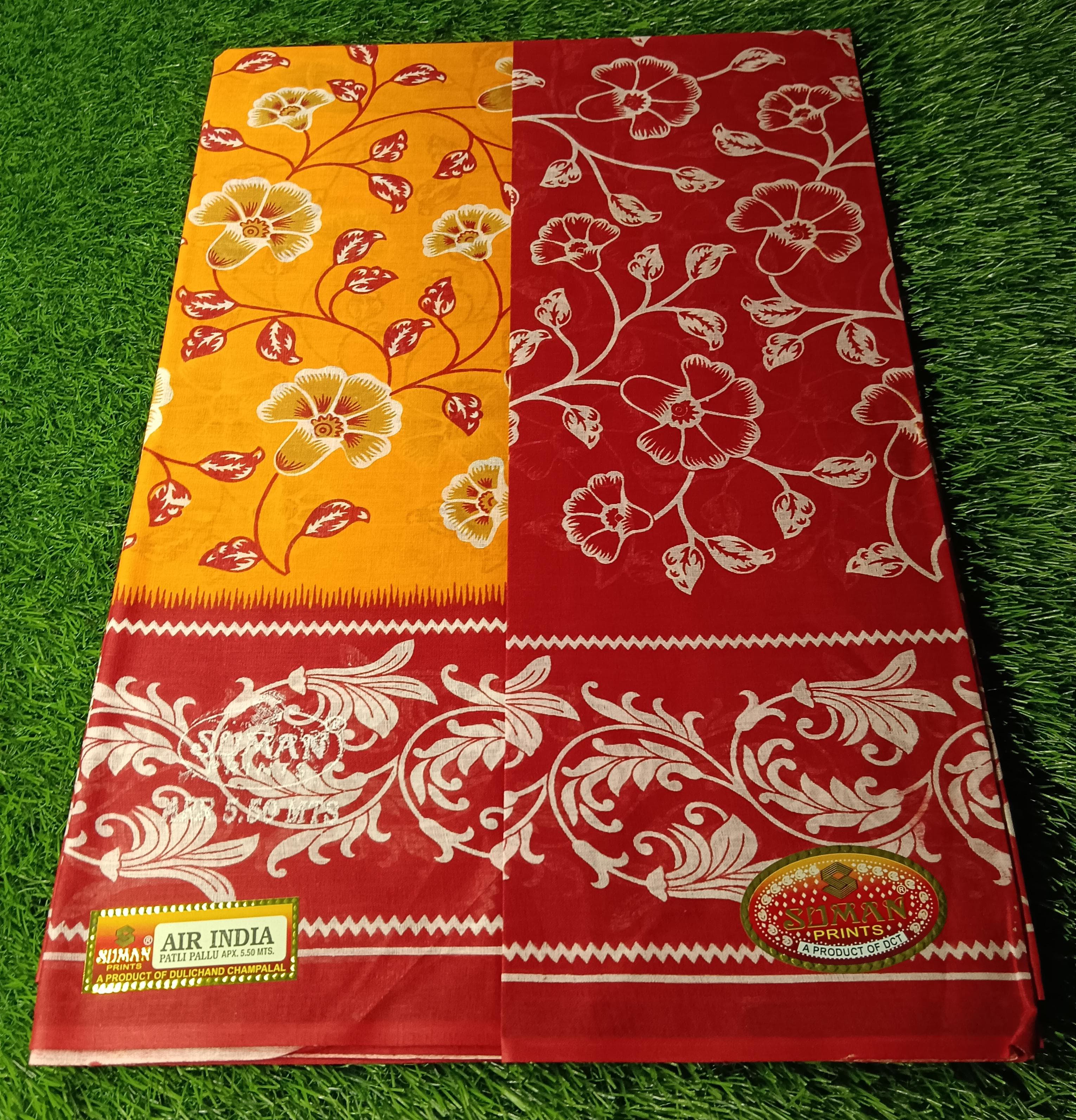 air india cooton saree